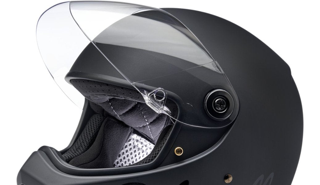 Biltwell Lane Splitter Helmet - Flat Black Factory – Lucky Speed Shop