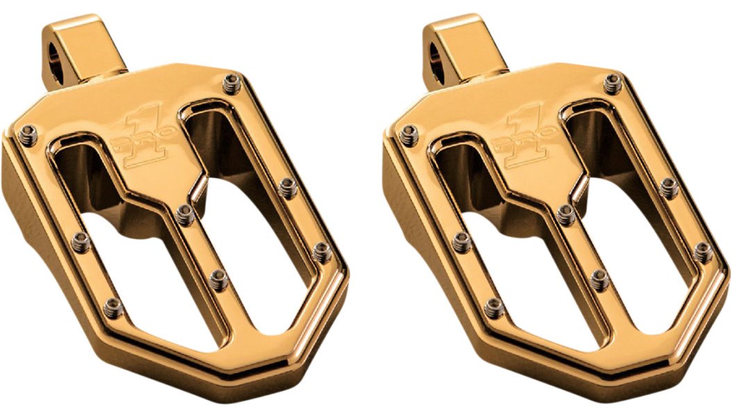 Gold bike hot sale pegs